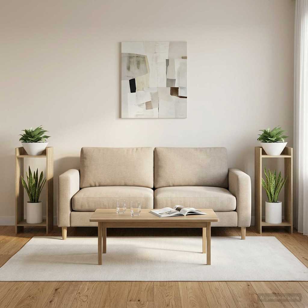 Supporto per piante 2 pcs Rovere Sonoma 30 x 30 x 80 cm | homemem39
