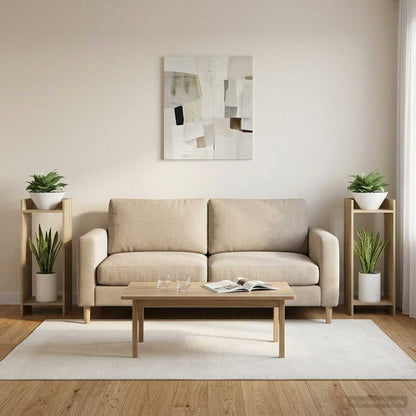 Supporto per piante 2 pcs Rovere Sonoma 30 x 30 x 80 cm | homemem39
