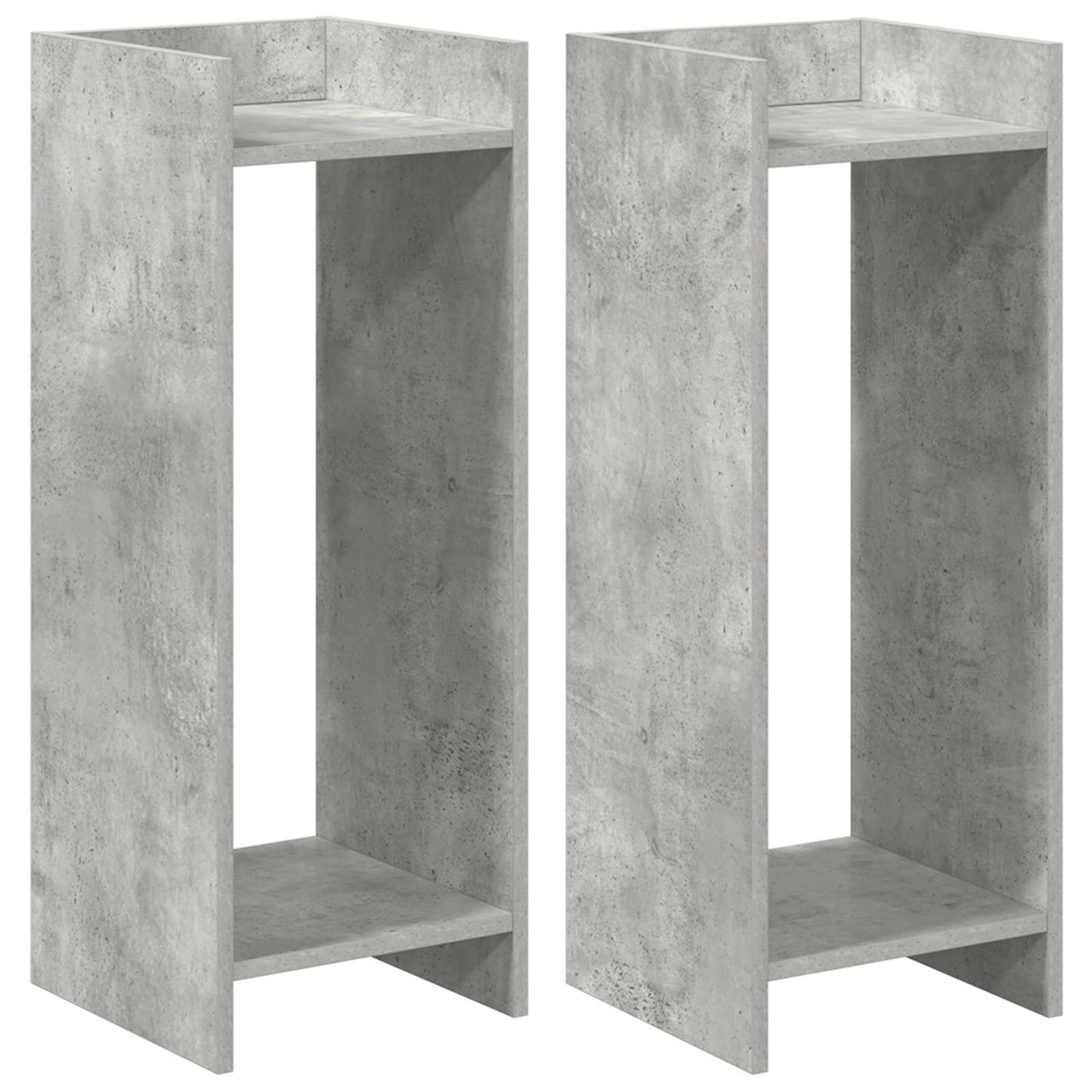 Supporto per piante 2 pcs Grigio Cemento 30 x 30 x 80 cm | homemem39