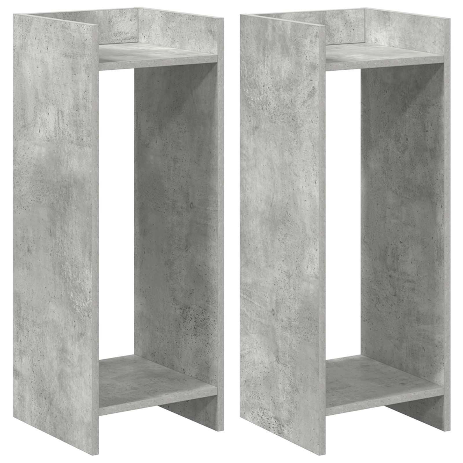 Supporto per piante 2 pcs Grigio Cemento 30 x 30 x 80 cm | homemem39