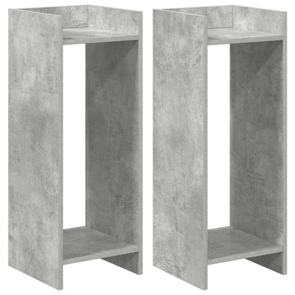 Supporto per piante 2 pcs Grigio Cemento 30 x 30 x 80 cm | homemem39