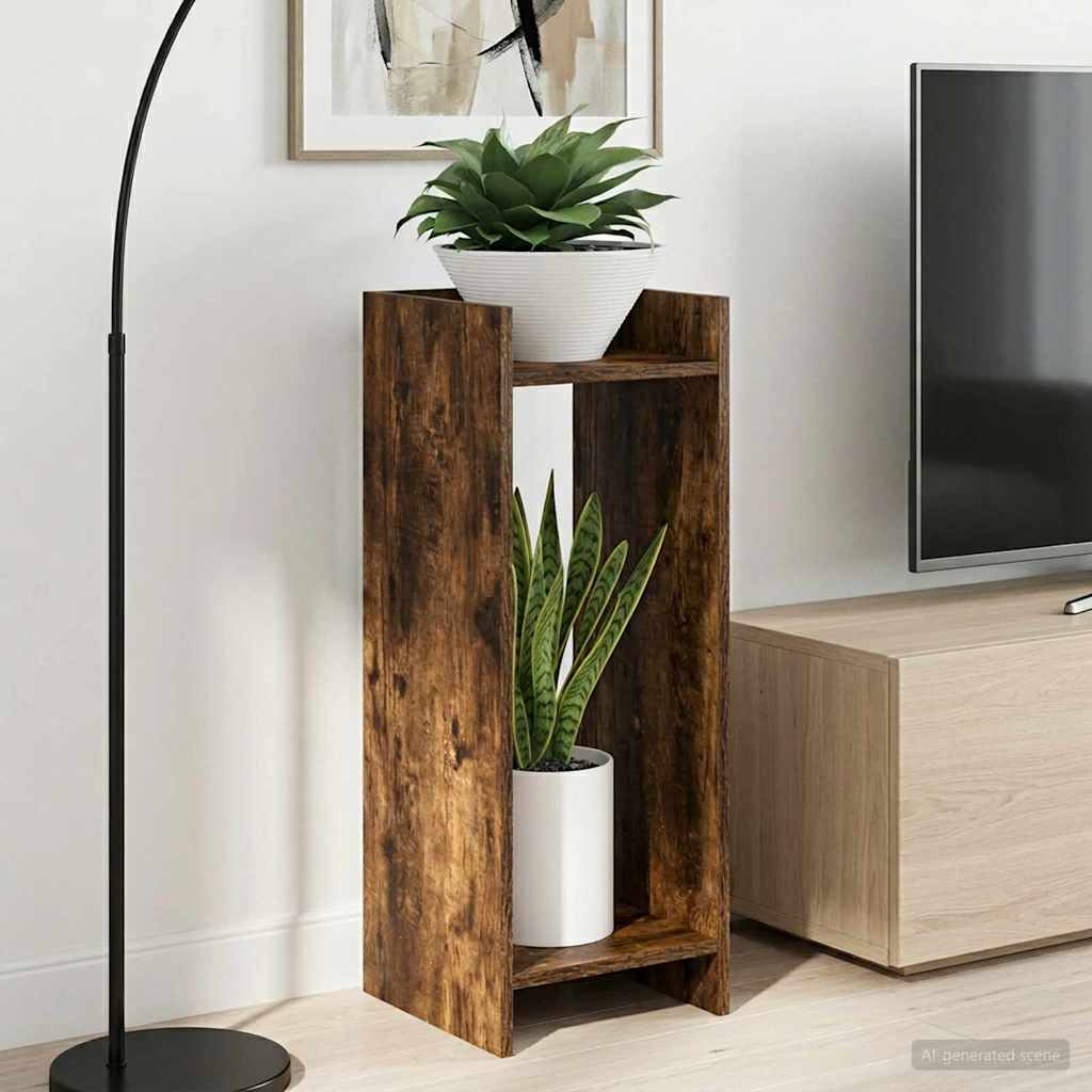 Supporto per piante Quercia Affumicata 30 x 30 x 80 cm | homemem39