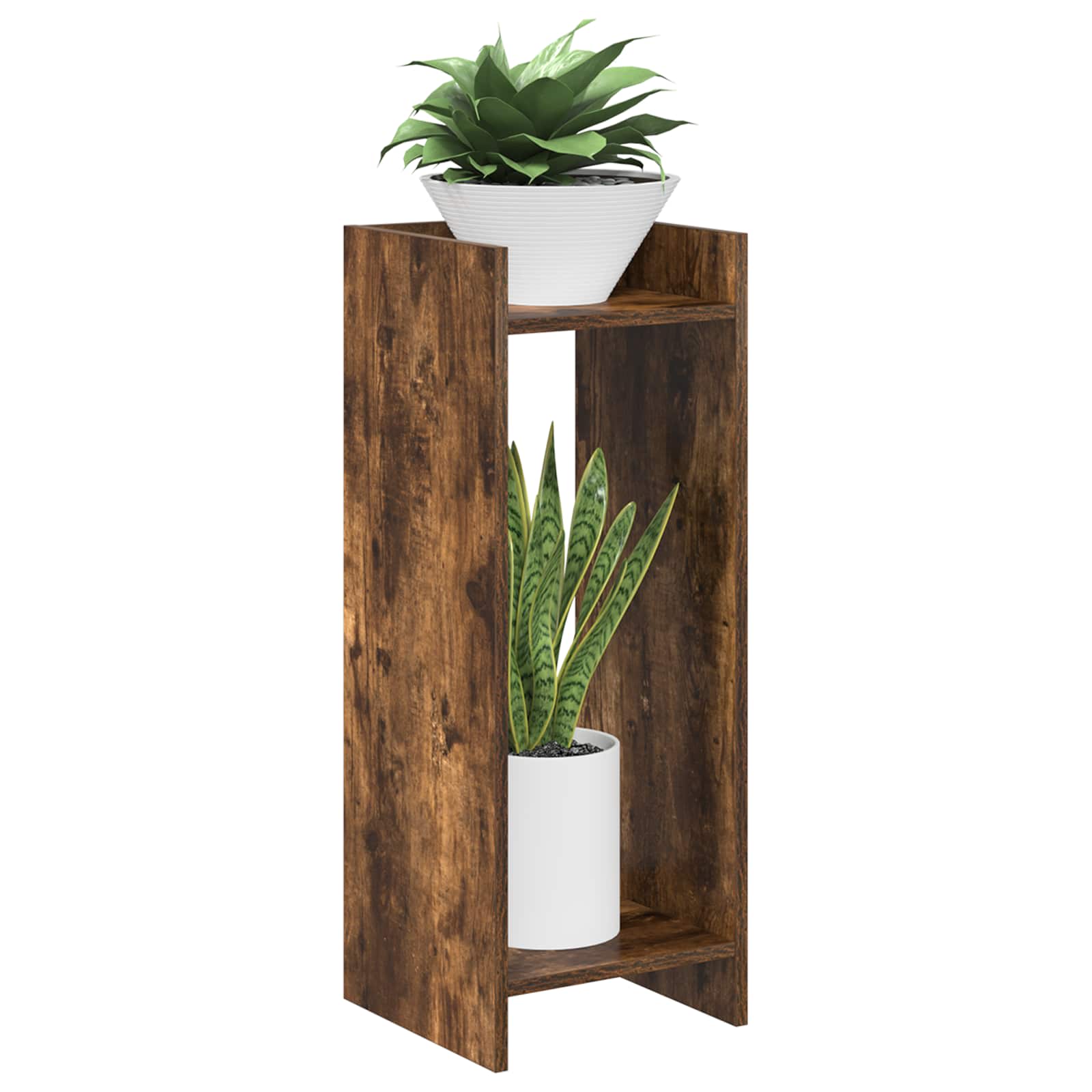 Supporto per piante Quercia Affumicata 30 x 30 x 80 cm | homemem39