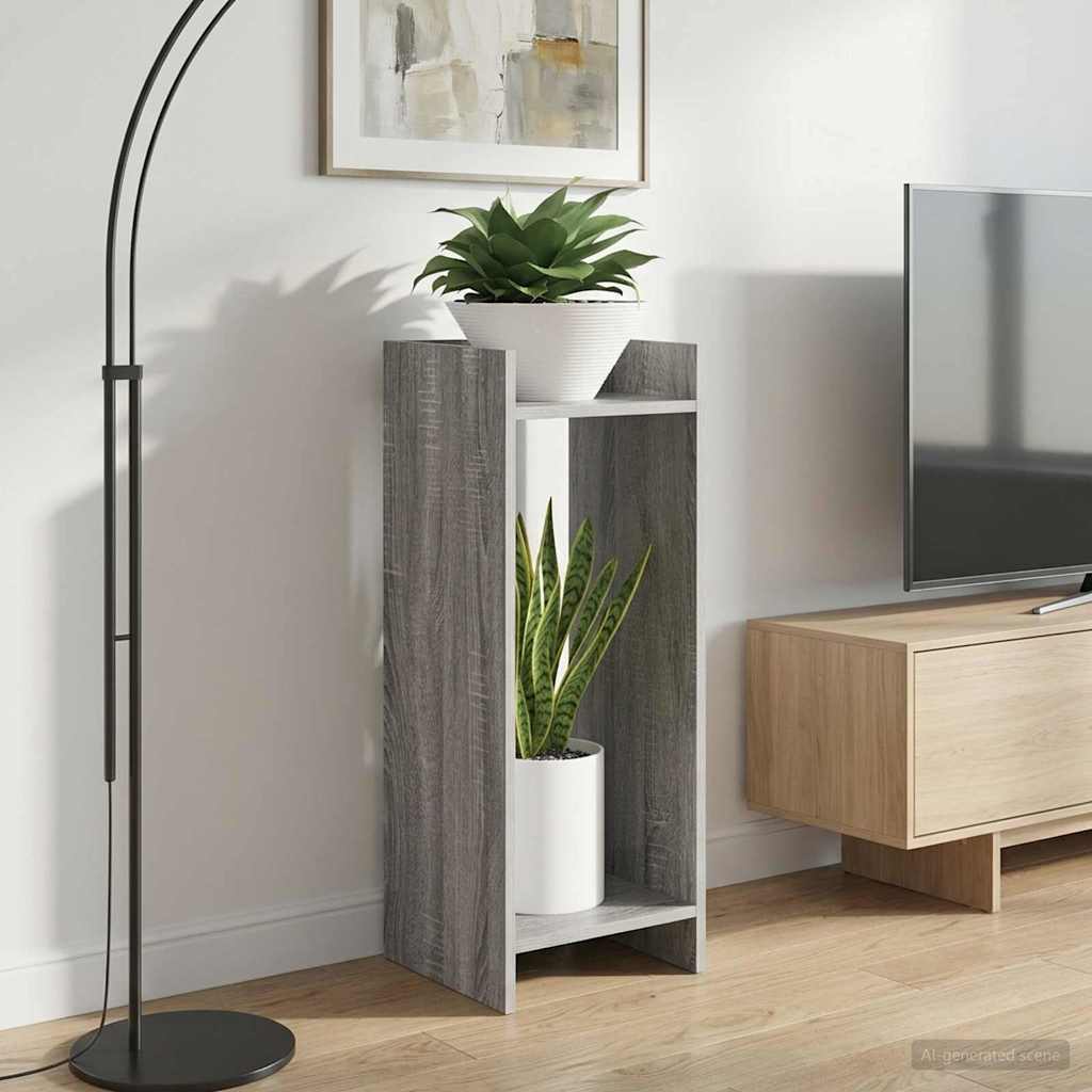 Supporto per piante Sonoma grigia 30 x 30 x 80 cm | homemem39