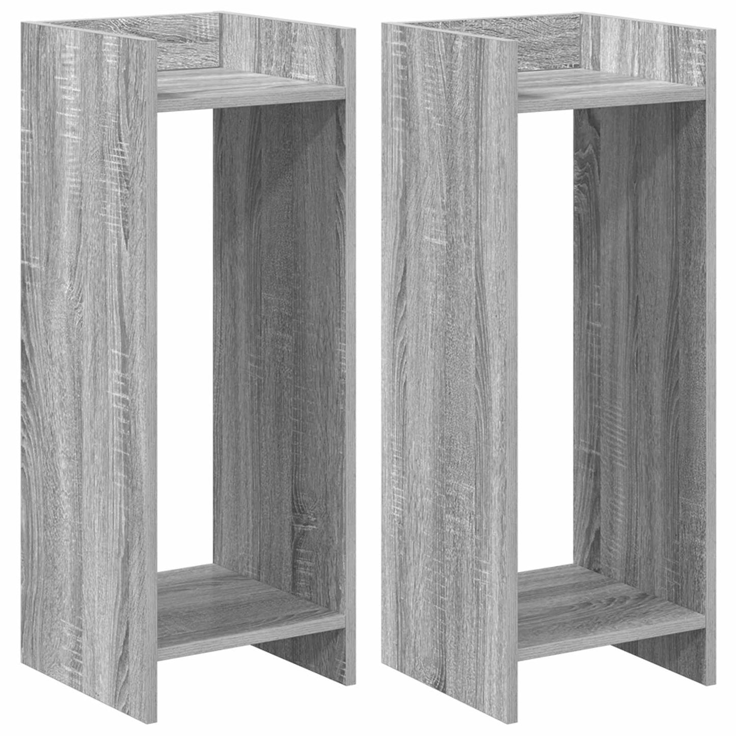 Supporto per piante 2 pcs Sonoma grigia 30 x 30 x 80 cm | homemem39
