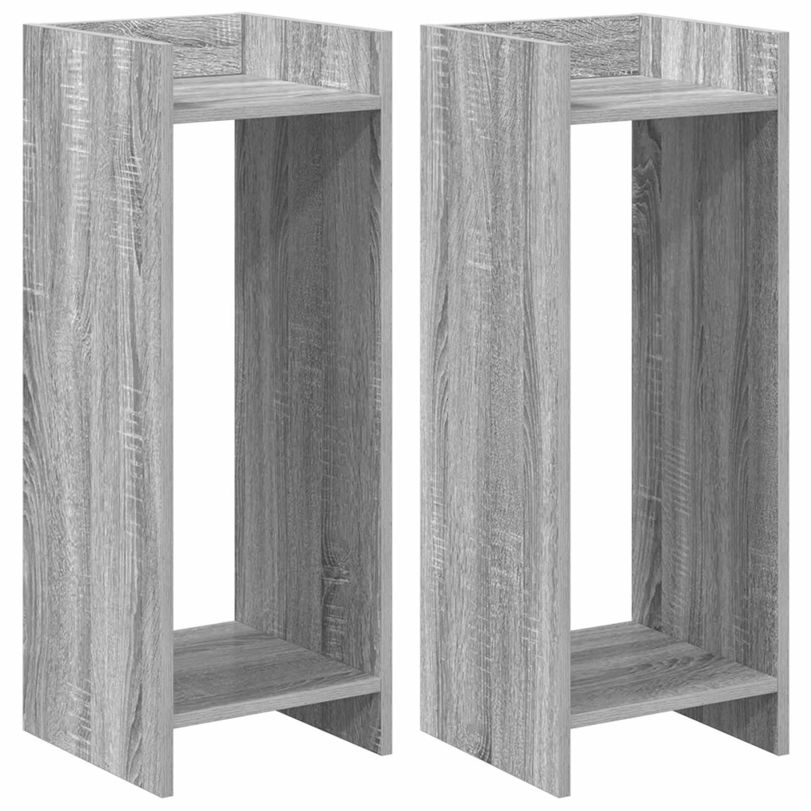 Supporto per piante 2 pcs Sonoma grigia 30 x 30 x 80 cm | homemem39