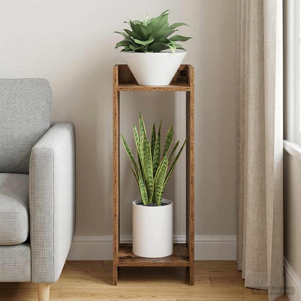 Supporto per piante Legno vecchio 30 x 30 x 80 cm | homemem39