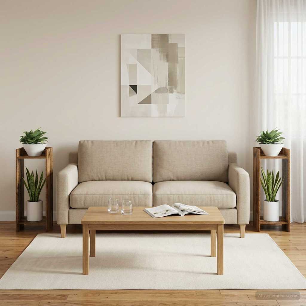 Supporto per piante 2 pcs Legno vecchio 30 x 30 x 80 cm | homemem39