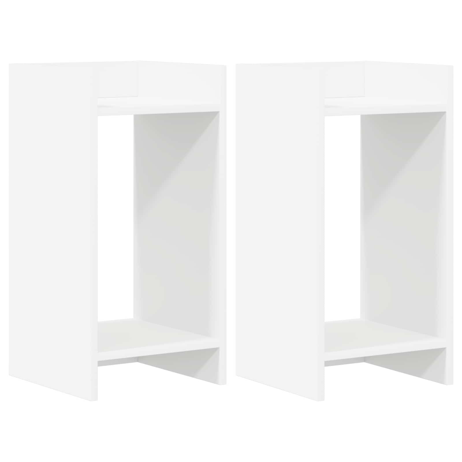 Supporto per piante 2 pcs Bianco 30 x 30 x 60 cm | homemem39