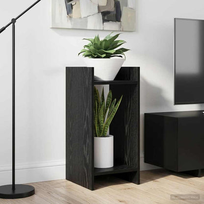 Supporto per piante con lo scaffale Rovere Nero 30 x 30 x 60 cm | homemem39
