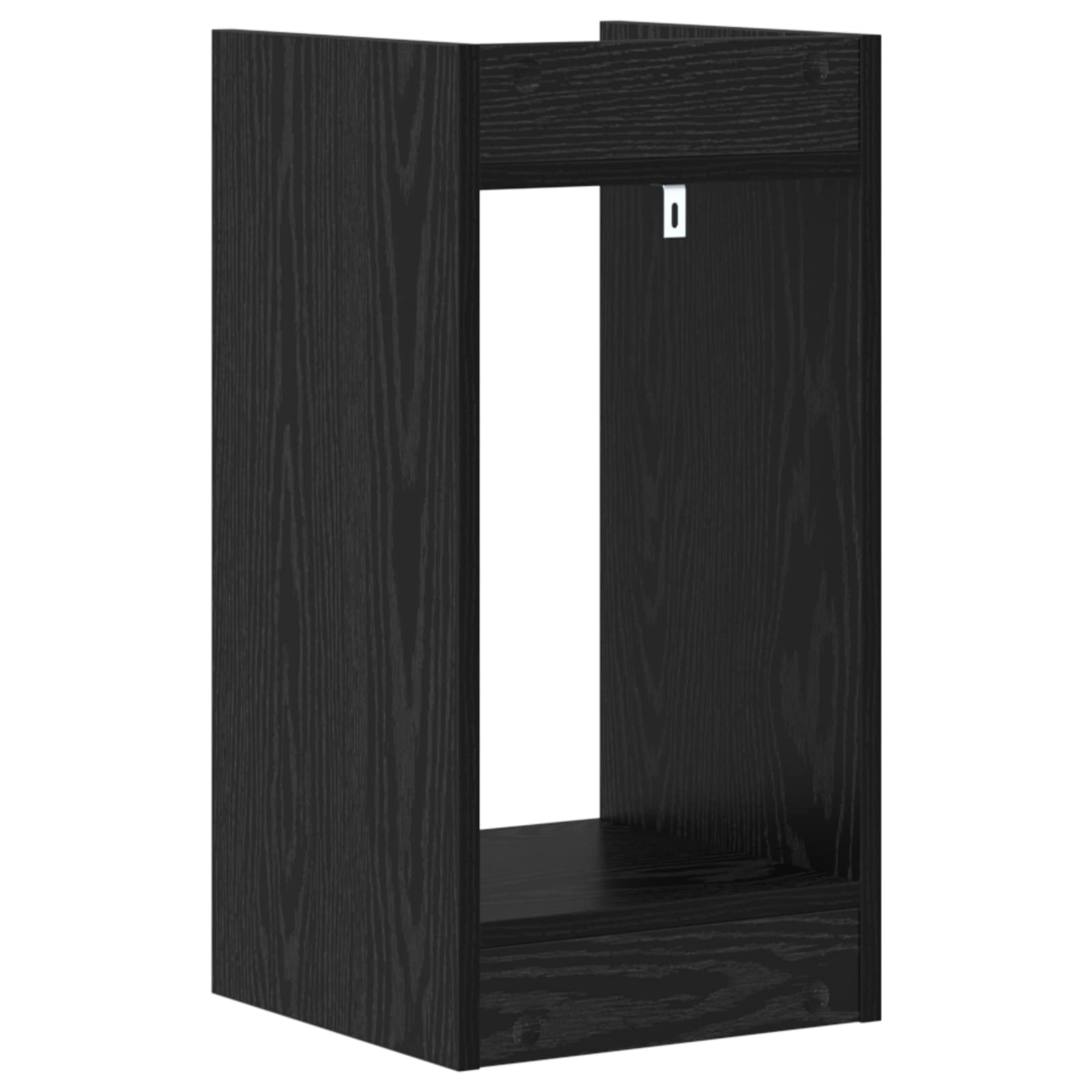 Supporto per piante con lo scaffale Rovere Nero 30 x 30 x 60 cm | homemem39
