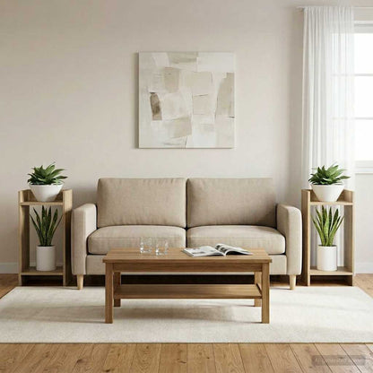 Supporto per piante 2 pcs Rovere Sonoma 30 x 30 x 60 cm | homemem39