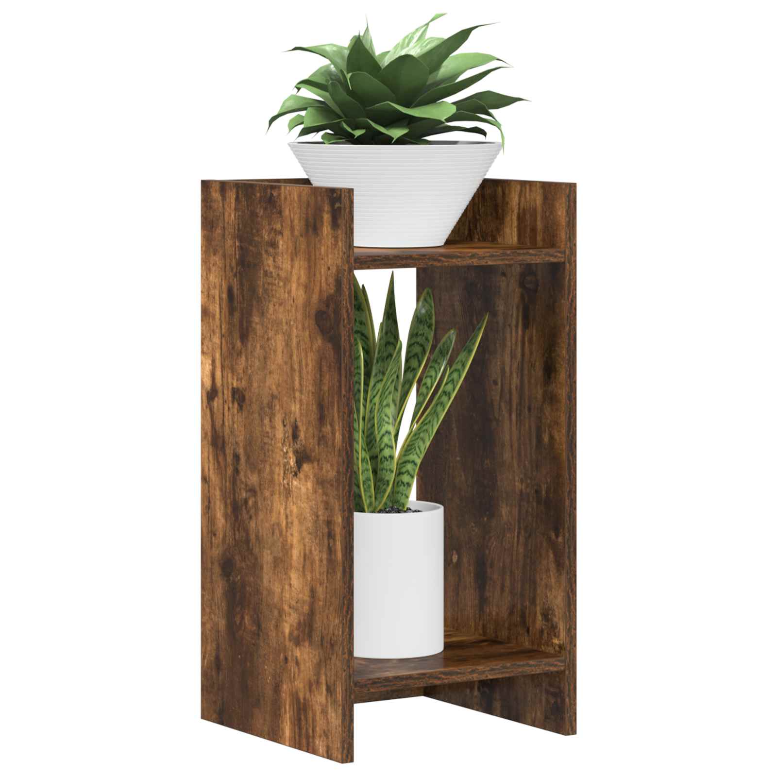 Supporto per piante Quercia Affumicata 30 x 30 x 60 cm | homemem39