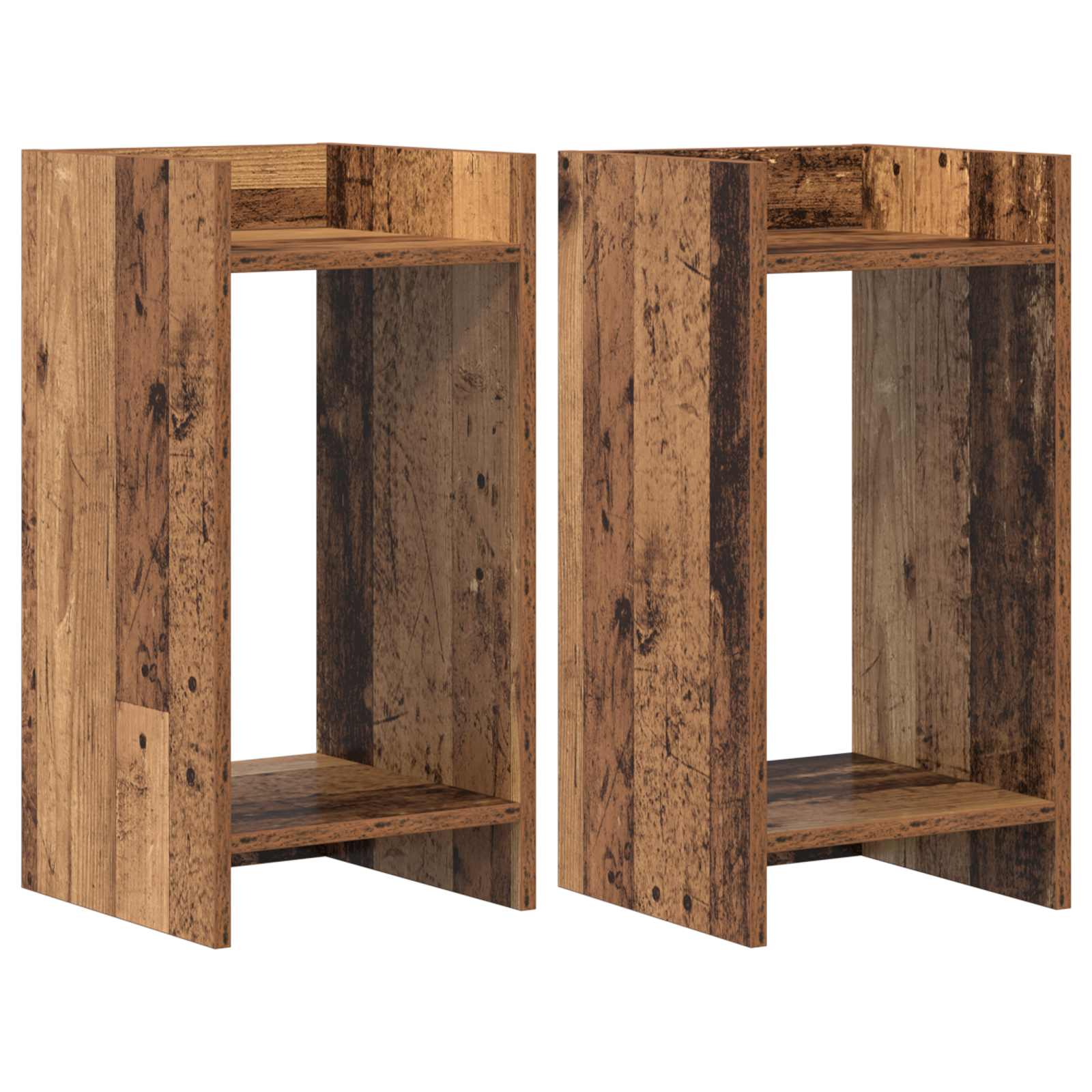 Supporto per piante 2 pcs Legno vecchio 30 x 30 x 60 cm | homemem39