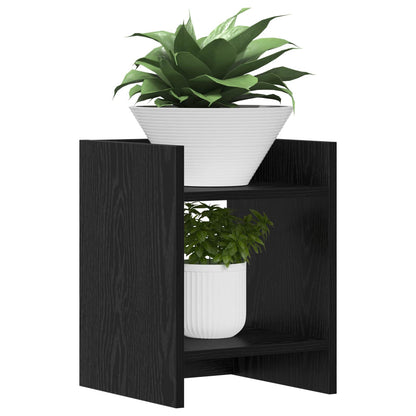 Supporto per piante 2 pcs Rovere Nero 30 x 30 x 40 cm | homemem39