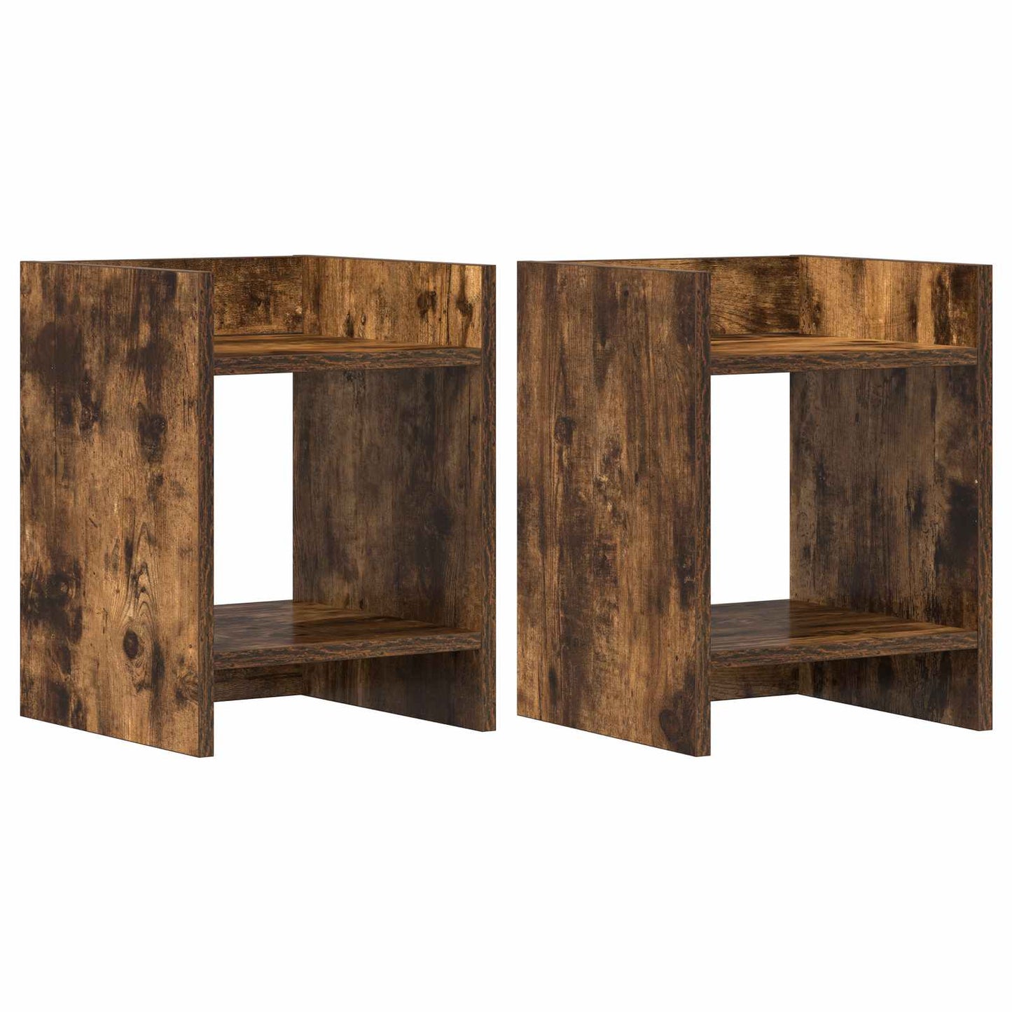 Supporto per piante 2 pcs Quercia Affumicata 30 x 30 x 40 cm | homemem39