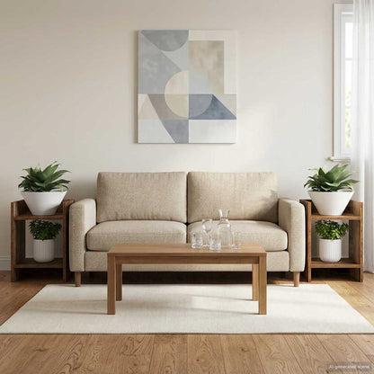 Supporto per piante 2 pcs Legno vecchio 30 x 30 x 40 cm