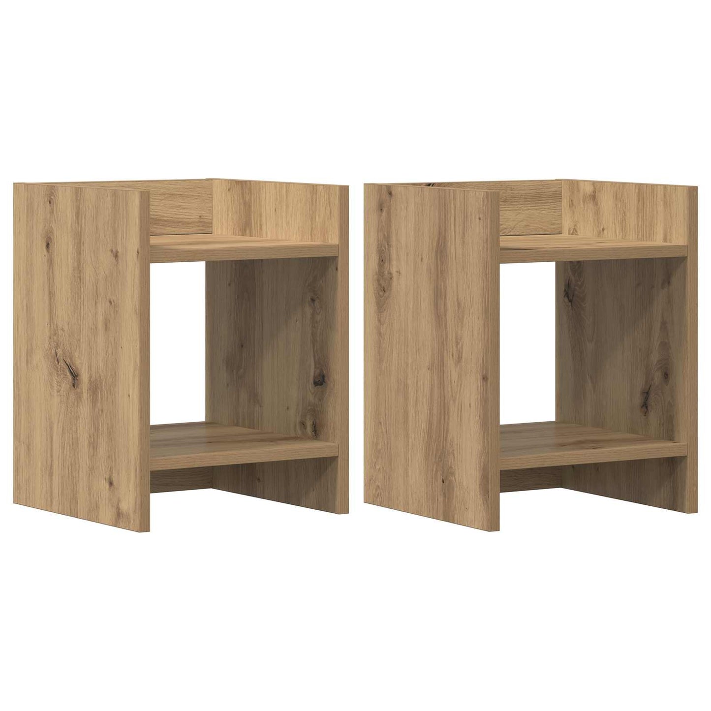 Supporto per piante 2 pcs Rovere Artigianale 30 x 30 x 40 cm | homemem39