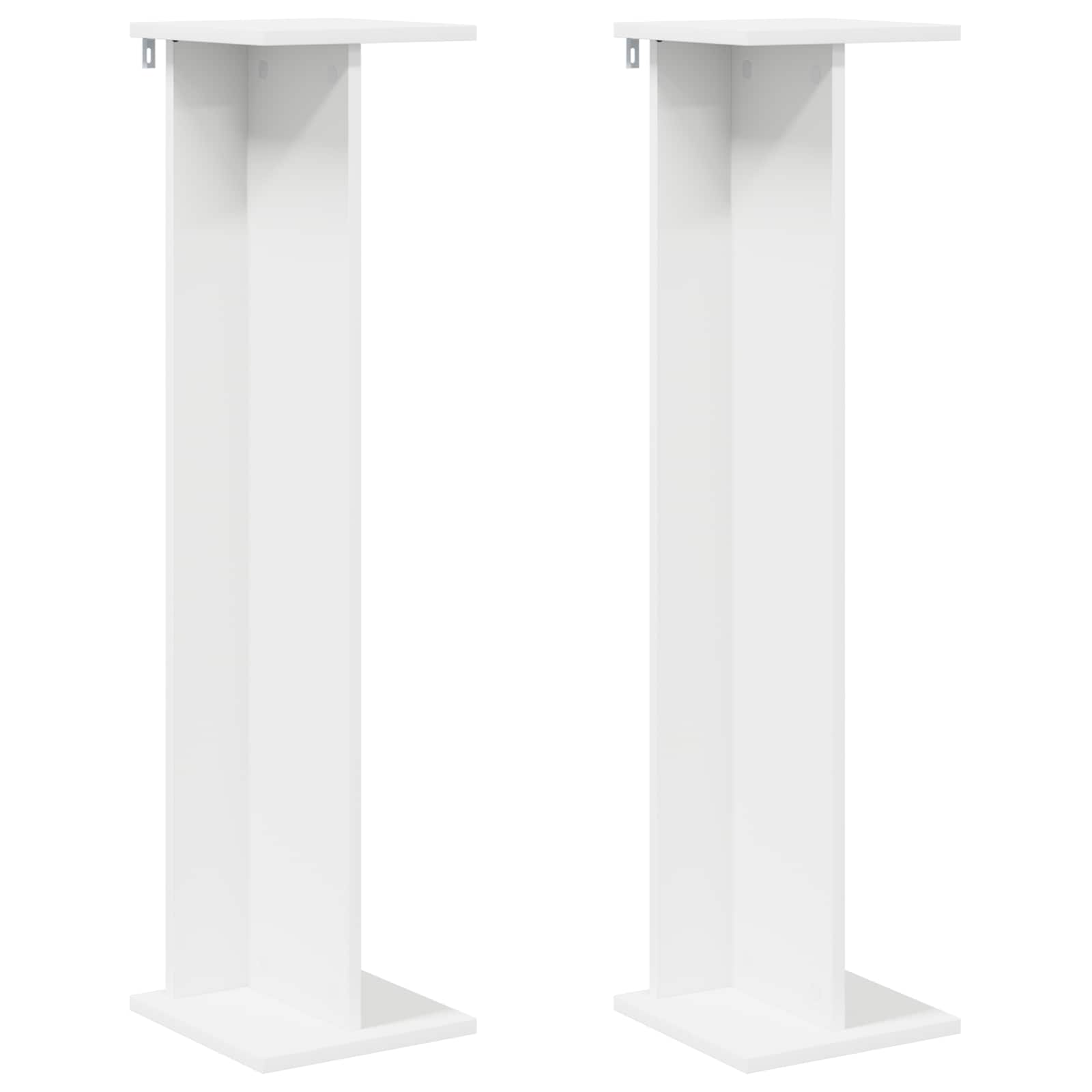 Supporto per piante 2 pcs Bianco 25 x 25,5 x 100,5 cm | homemem39