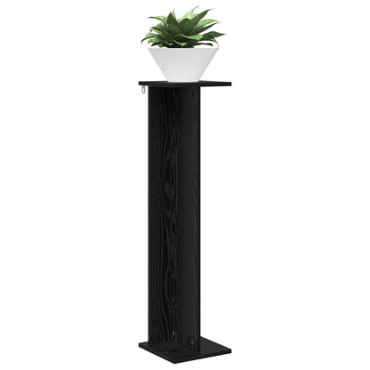 Supporto per piante Rovere Nero 25 x 25,5 x 100,5 cm | homemem39