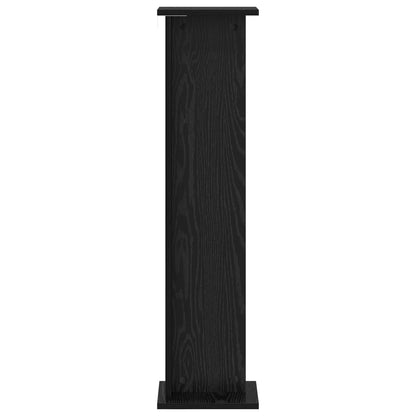 Supporto per piante 2 pcs Rovere Nero 25 x 25,5 x 100,5 cm | homemem39