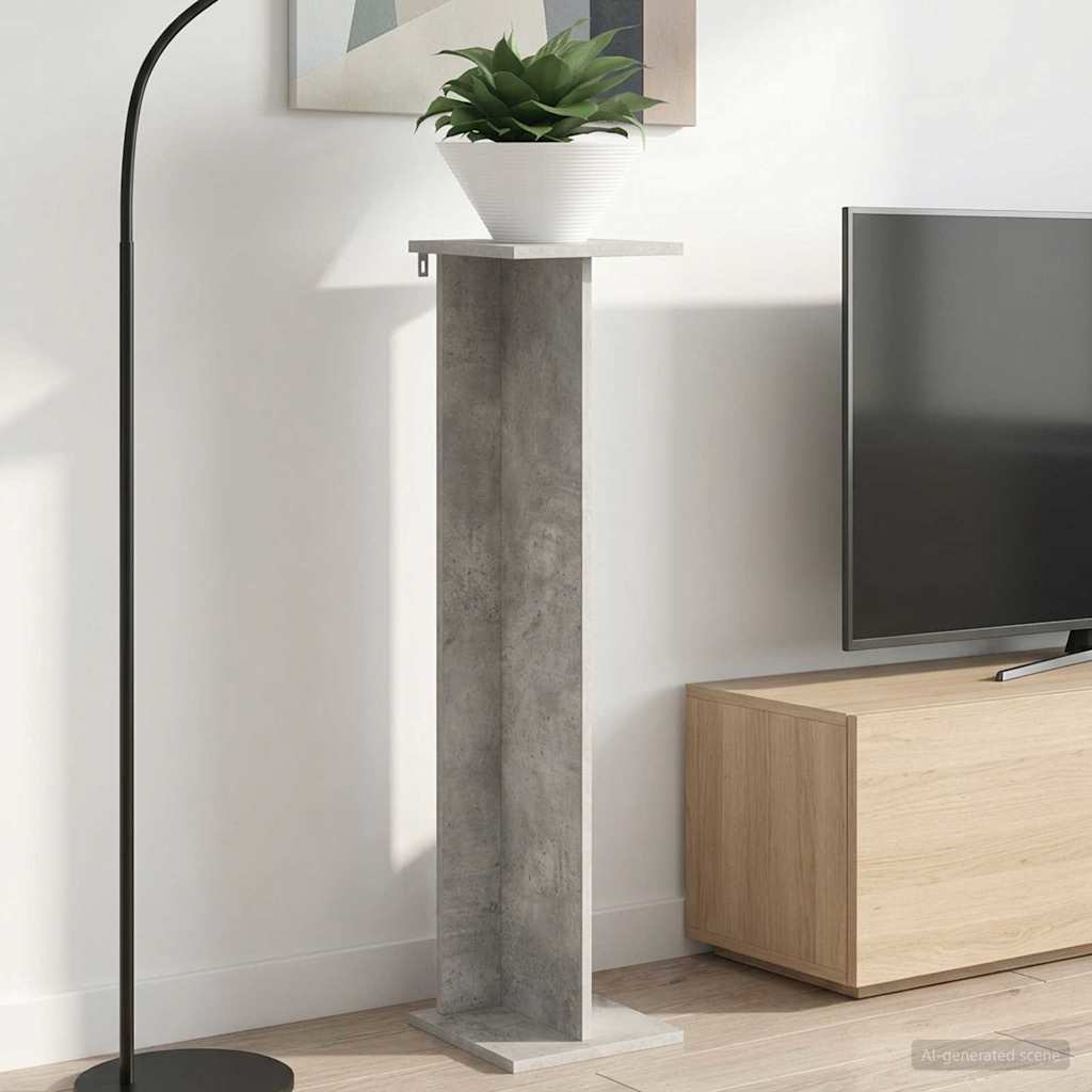 Supporto per piante Grigio Cemento 25 x 25,5 x 100,5 cm | homemem39
