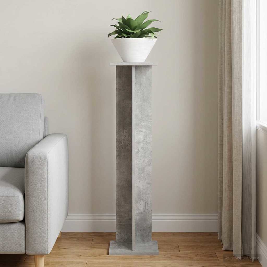 Supporto per piante Grigio Cemento 25 x 25,5 x 100,5 cm | homemem39