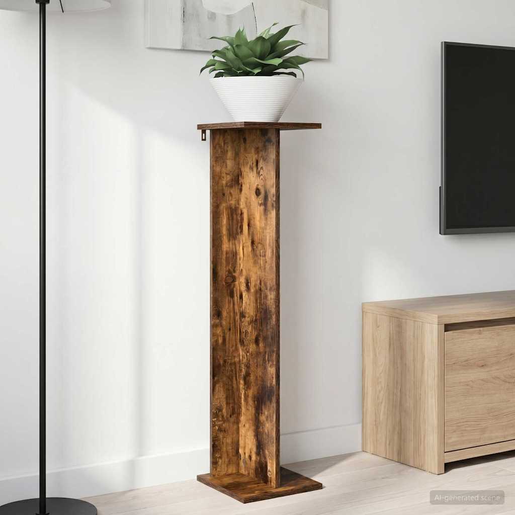 Supporto per piante 2 pcs Quercia Affumicata