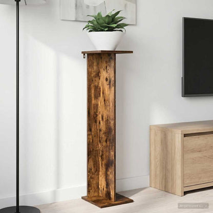 Supporto per piante 2 pcs Quercia Affumicata