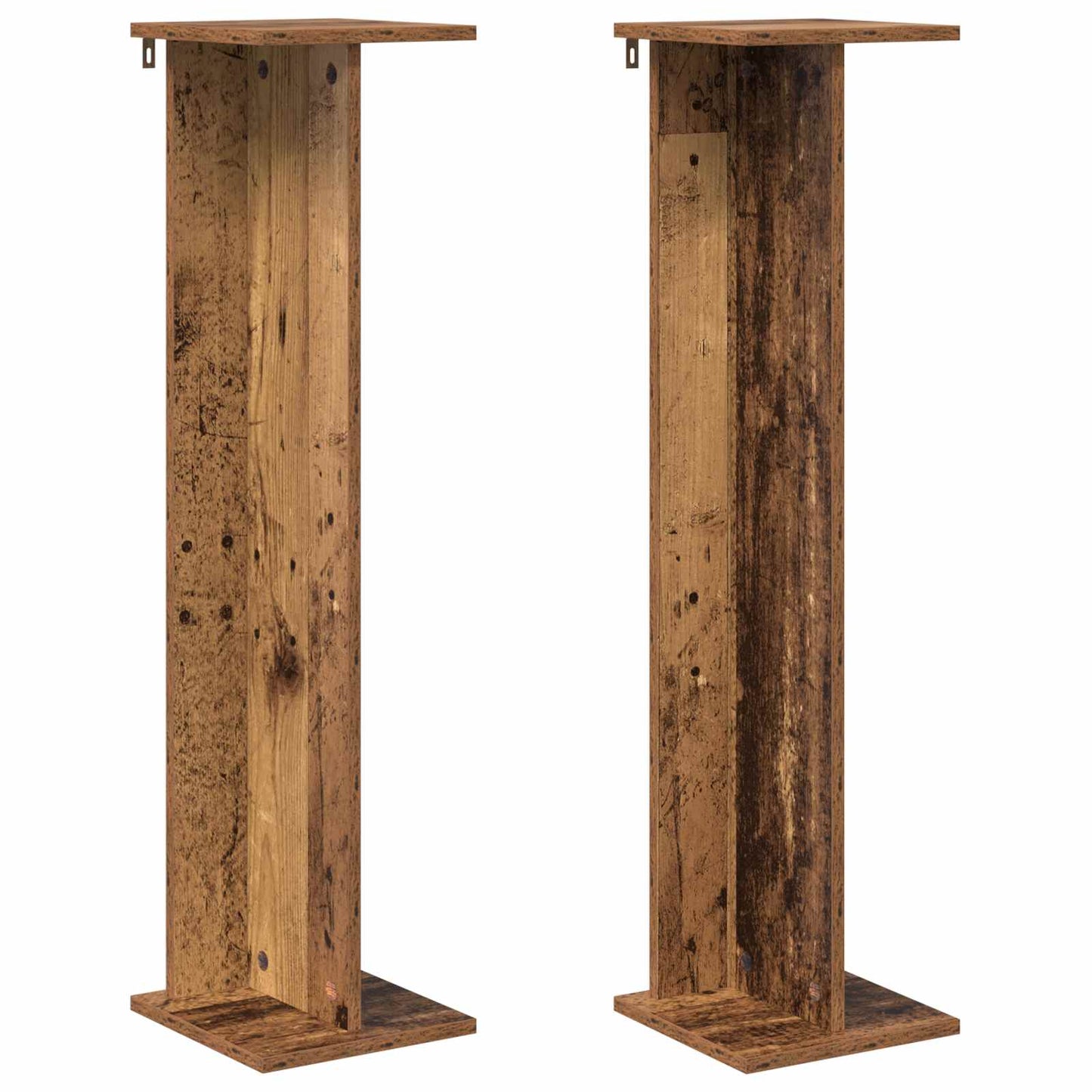 Supporto per piante 2 pcs Legno vecchio 25 x 25,5 x 100,5 cm | homemem39