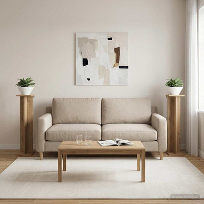 Supporto per piante 2 pcs Rovere Artigianale | homemem39