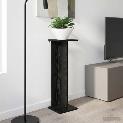 Supporto per piante Rovere Nero 25 x 25,5 x 80,5 cm | homemem39