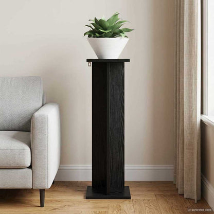 Supporto per piante Rovere Nero 25 x 25,5 x 80,5 cm | homemem39