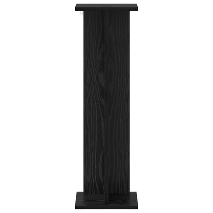 Supporto per piante 2 pcs Rovere Nero 25 x 25,5 x 80,5 cm | homemem39
