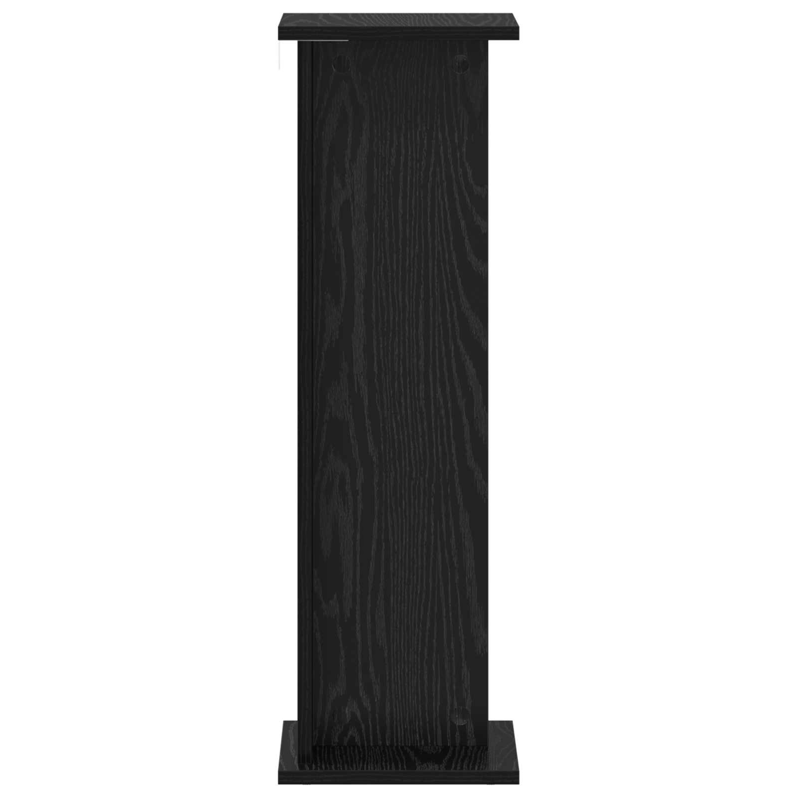 Supporto per piante 2 pcs Rovere Nero 25 x 25,5 x 80,5 cm | homemem39