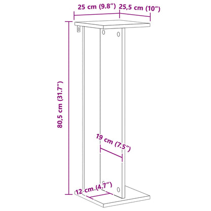Supporto per piante Grigio Cemento 25 x 25,5 x 80,5 cm | homemem39