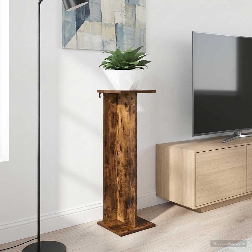 Supporto per piante Quercia Affumicata 25 x 25,5 x 80,5 cm | homemem39