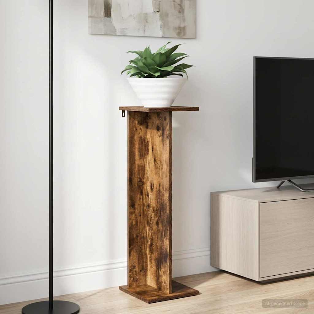 Supporto per piante 2 pcs Quercia Affumicata | homemem39