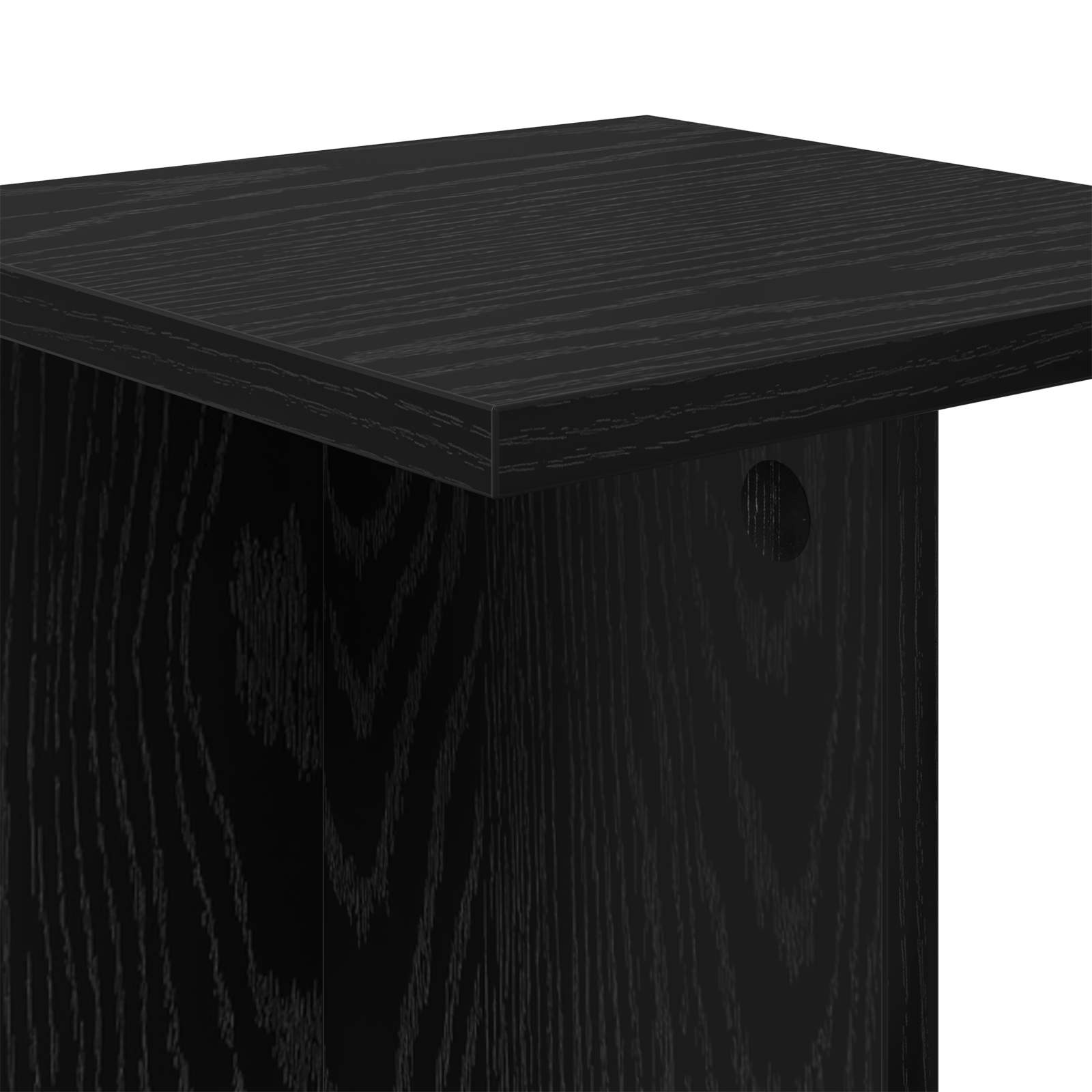 Supporto per piante Rovere Nero 25 x 25,5 x 60,5 cm | homemem39