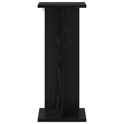 Supporto per piante 2 pcs Rovere Nero 25 x 25,5 x 60,5 cm | homemem39