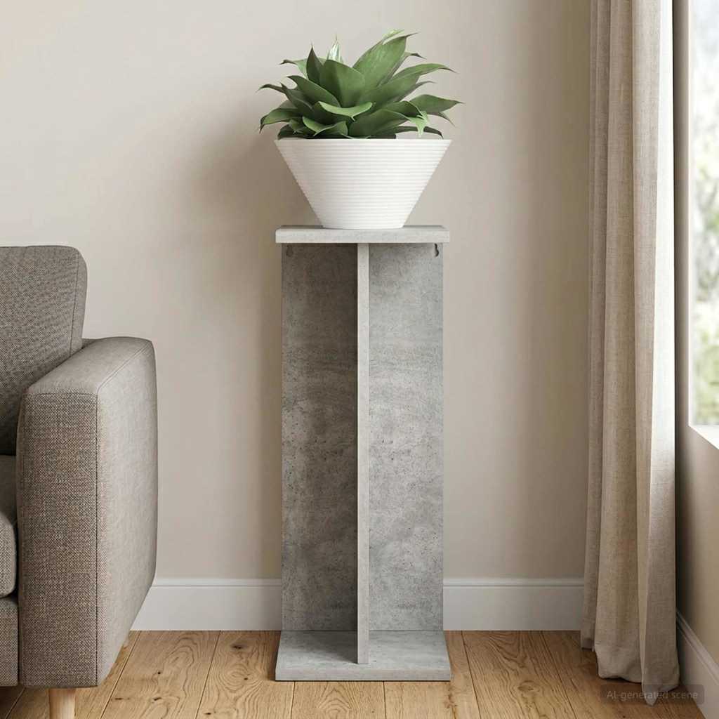 Supporto per piante Grigio Cemento 25 x 25,5 x 60,5 cm | homemem39