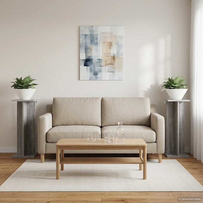 Supporto per piante 2 pcs Sonoma grigia 25 x 25,5 x 60,5 cm | homemem39