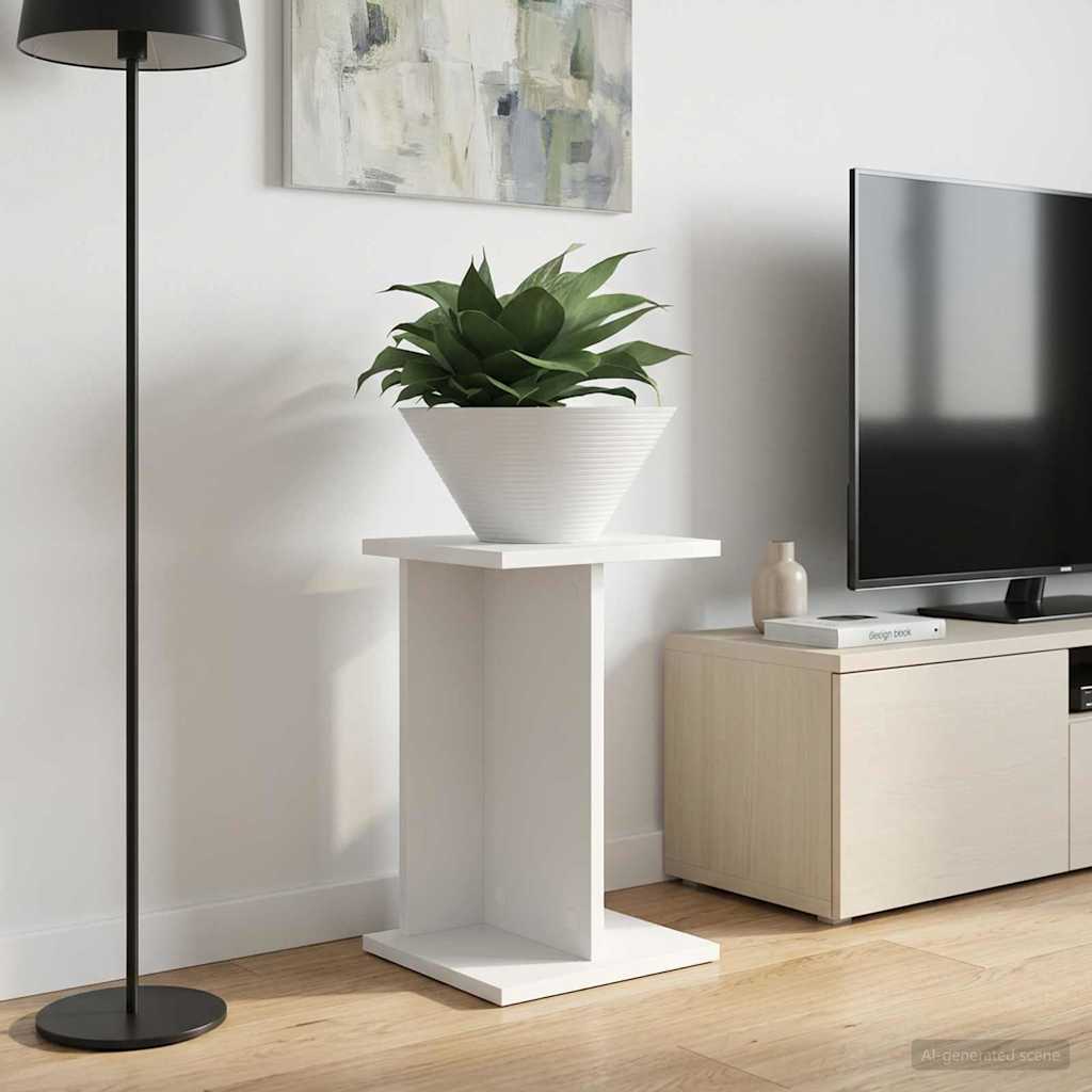 Supporto per piante Bianco 25 x 25,5 x 40,5 cm | homemem39
