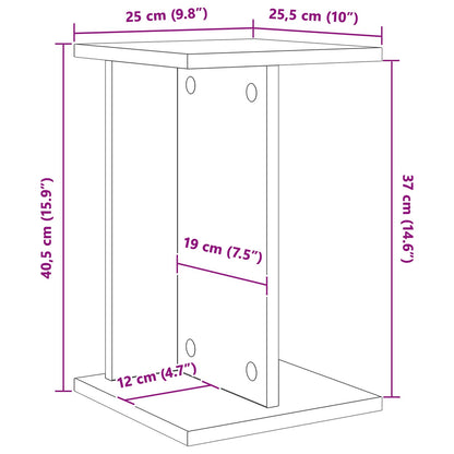 Supporto per piante Bianco 25 x 25,5 x 40,5 cm | homemem39