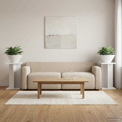 Supporto per piante 2 pcs Bianco 25 x 25,5 x 40,5 cm | homemem39