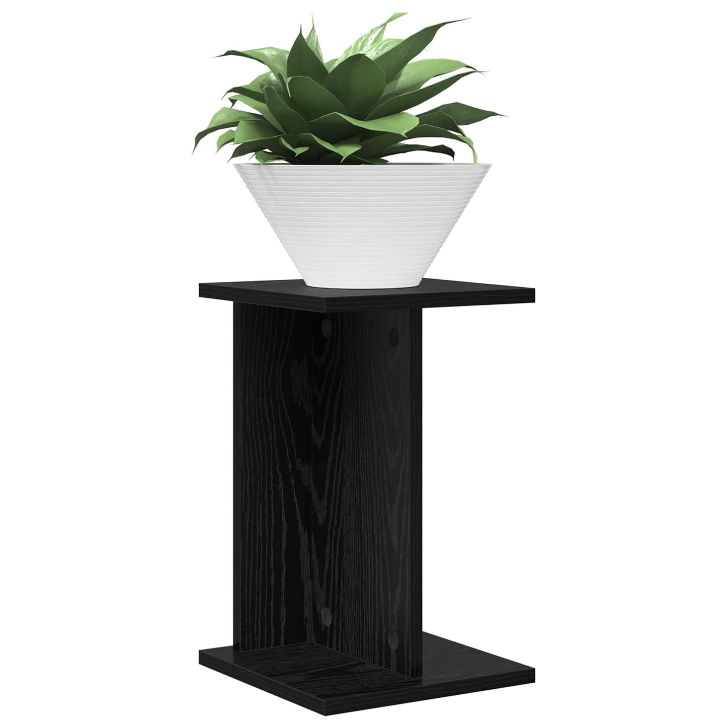 Supporto per piante Rovere Nero 25 x 25,5 x 40,5 cm | homemem39