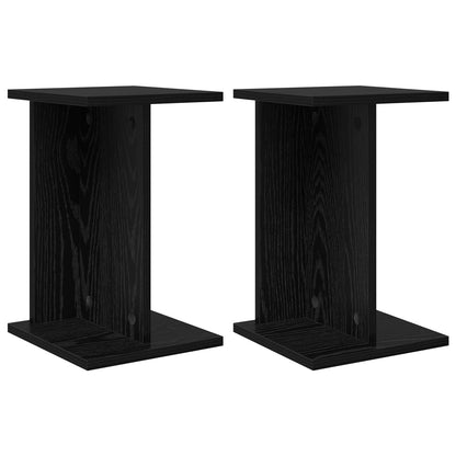 Supporto per piante 2 pcs Rovere Nero 25 x 25,5 x 40,5 cm | homemem39