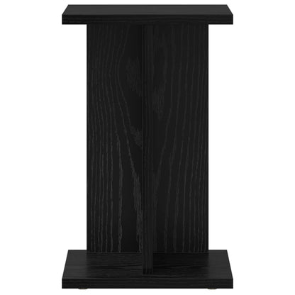 Supporto per piante 2 pcs Rovere Nero 25 x 25,5 x 40,5 cm | homemem39