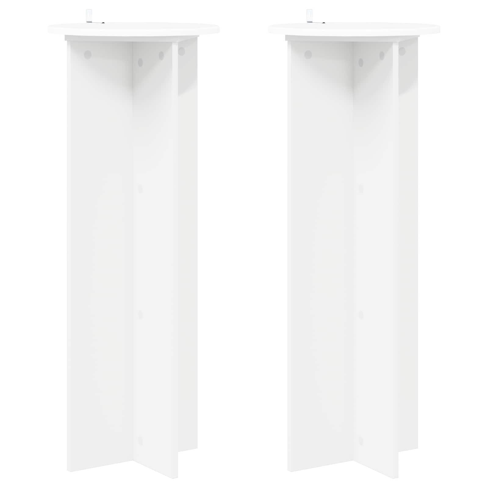 Supporto per piante 2 pcs Bianco Ø40 x 100 cm | homemem39