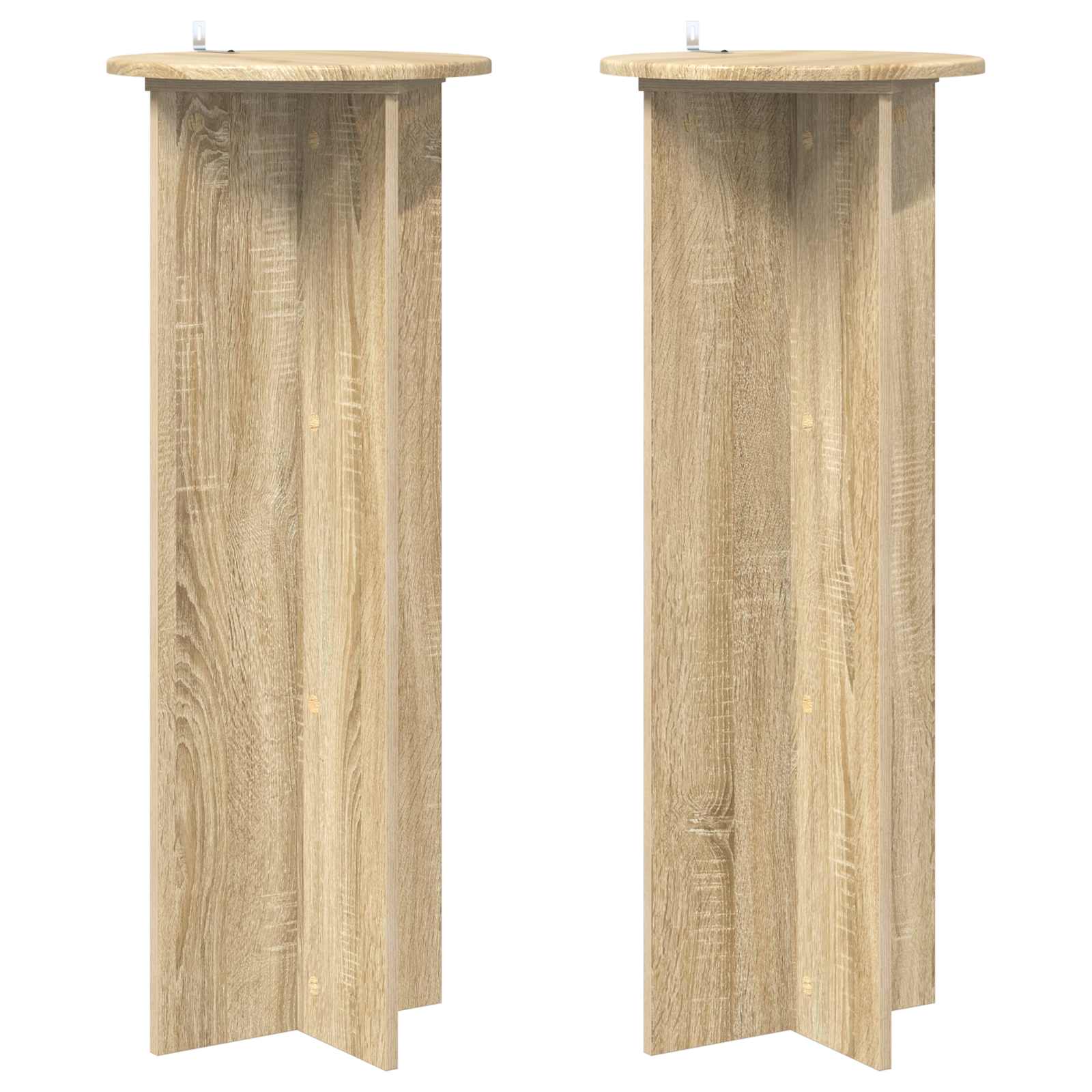 Supporto per piante 2 pcs Rovere Sonoma Ø40 x 100 cm | homemem39